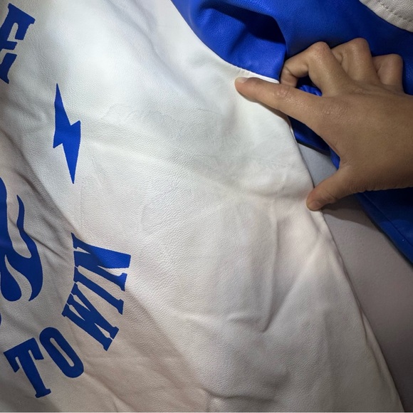 Refinery Republic jacket, "Maximus Racer" model, white and blue. Size M. - Picture 12 of 16